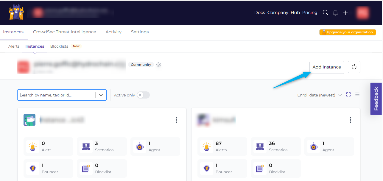 Interface CrowdSec